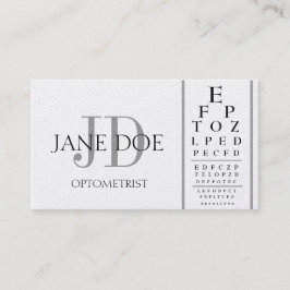 Cartão De Visita Platina de luxe da carta do optometrista
