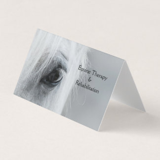 Cartão De Visita Platinum Equine Custom Folded Business Cards