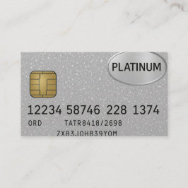 Cartão de visita Platinum Personalizado