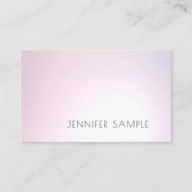 Cartão De Visita Pleno Salão Moderno Elegante Profissional de Desig (Frente)