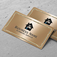 Plumbador Dourado do Logotipo de Faucet de Serviço