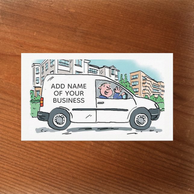 Cartão De Visita Plumbando negócios com nome no código QR do Van Pl (Criador carregado)