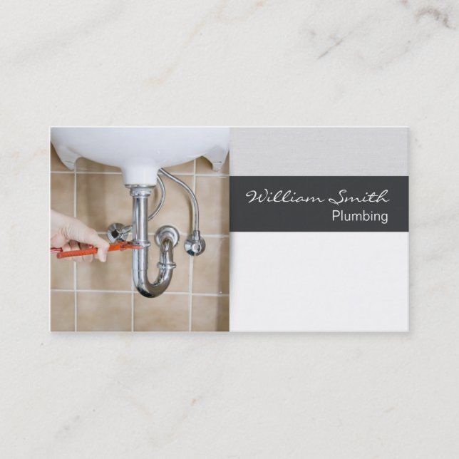 Cartão De Visita Plumbing (Frente)