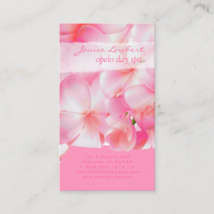 Cartão De Visita PLUMERIAS DE PINK KONA DE PixDezines