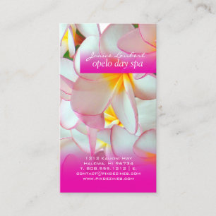Cartão De Visita PLUMERIAS DE PINK PixDezines