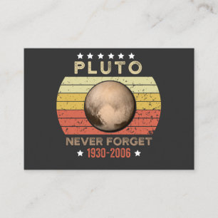 Cartão De Visita Plutão Nunca Esquece 1930-2006