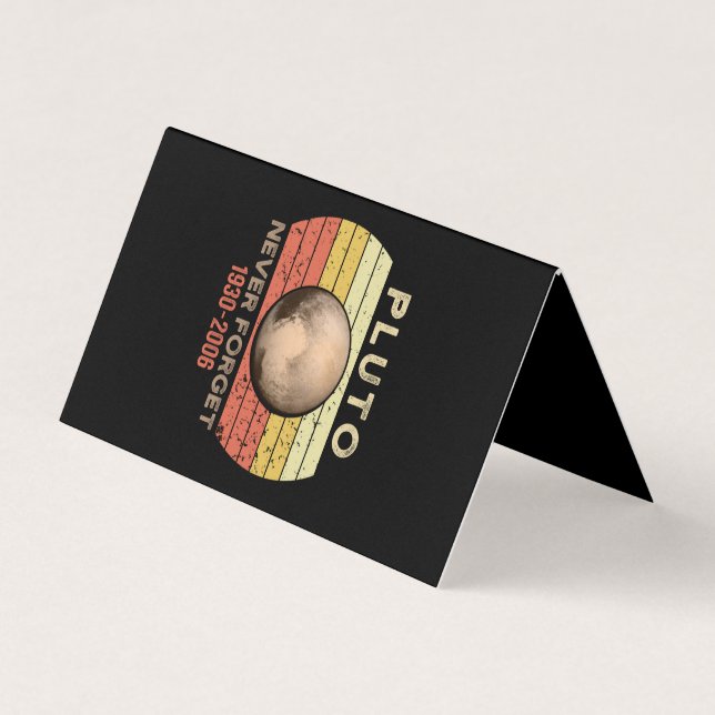 Cartão De Visita pluto nunca esquece, eris, lua, astronomia, astron (Frente)