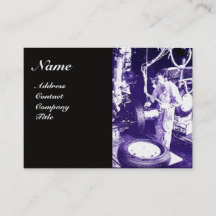 Cartão De Visita PNEUS, AUTOMOTIVO,Garagem de reparação de automóve