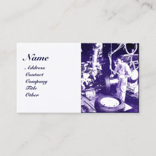 Cartão De Visita PNEUS, AUTOMOTIVO,Garagem de reparação de automóve