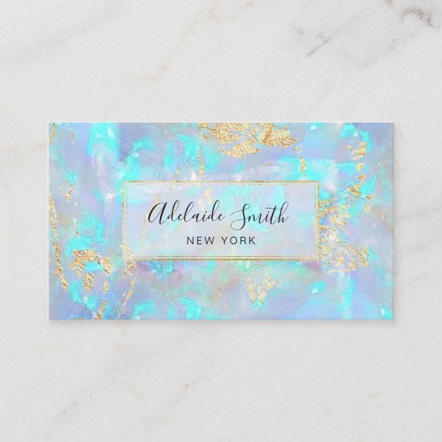 Cartão De Visita Pó iridescente FAUX (Frente)