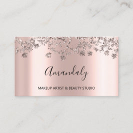 Cartão De Visita Pó para Rosa de Influenciador Blogueiro do Planeja