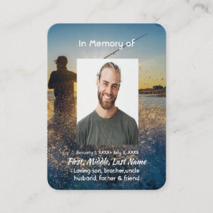 Cartão De Visita Pocket Card Ocean Fly Fisheries Pescador Memorial