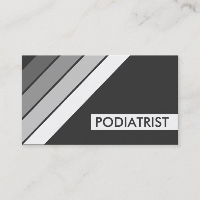 Cartão De Visita PODIATRISTA retrô (Frente)