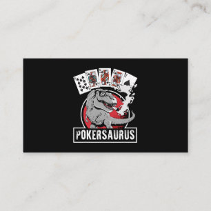Cartão De Visita Poker Poker T Rex Dinosaur Gambing G