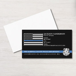 Cartão De Visita Police Officer Law Enforcement Custom Logo