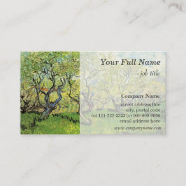 Cartão De Visita Pomar em Blossom, negócios profissionais de arte