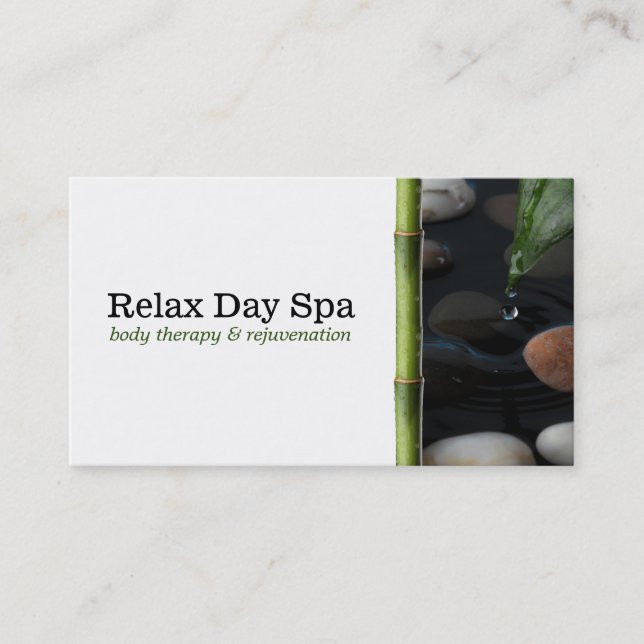 Cartão De Visita Pond & Bamboo (Frente)