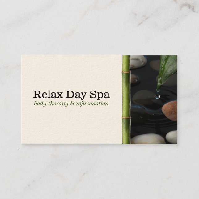 Cartão De Visita Pond & Bamboo (Frente)