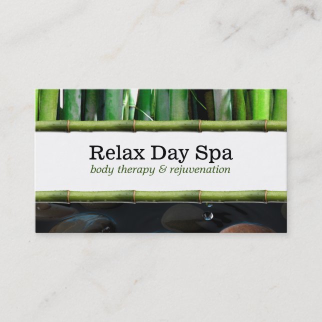 Cartão De Visita Pond & Bamboo II (Frente)