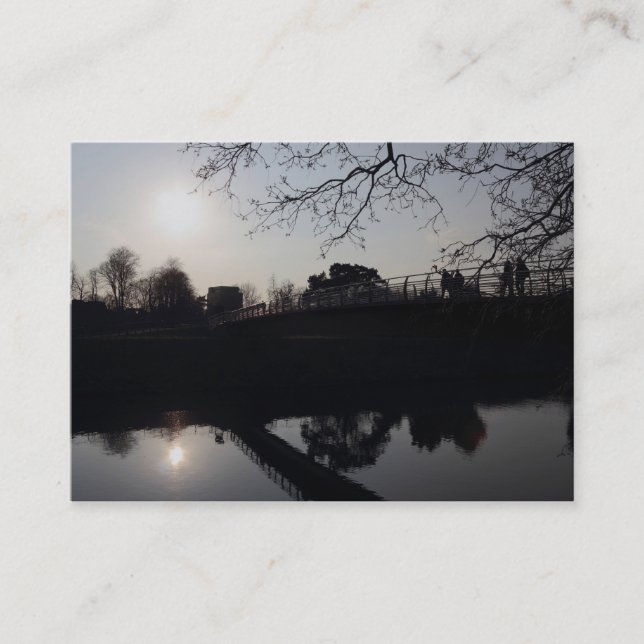 Cartão De Visita Ponte sobre um rio (Frente)