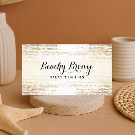 Cartão De Visita Pontos de Confetti de Bronze do ouro