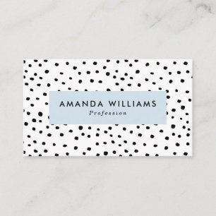 Cartão De Visita Pontos de Tinta Modernos Padrão