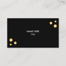 Pontos Dourados Elegantes em Preto