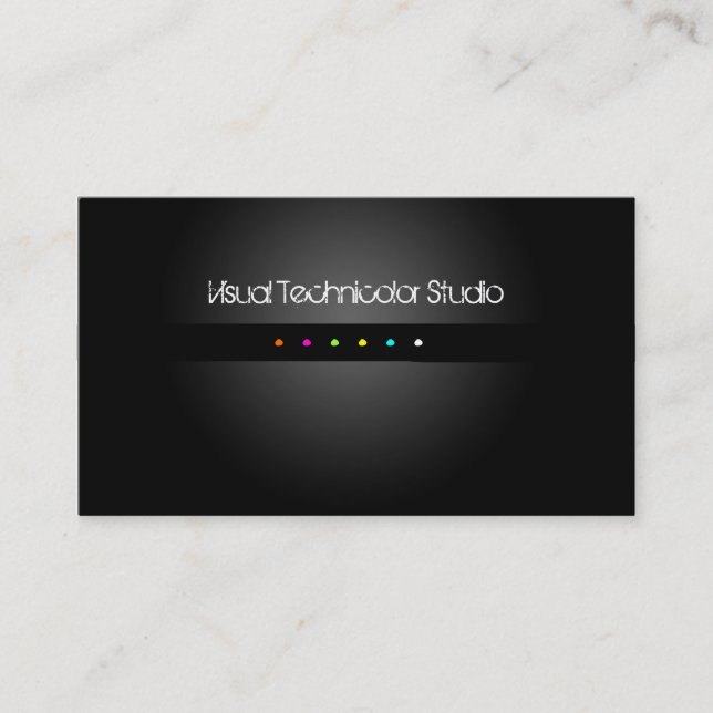 Cartão De Visita Pontos fluorescentes legal/Na moda (Frente)