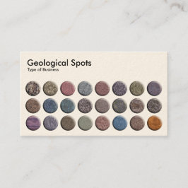 Cartão De Visita Pontos Geológicos - Creme