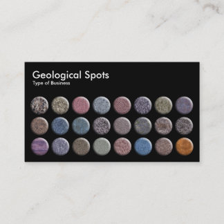 Cartão De Visita Pontos Geológicos - Preto