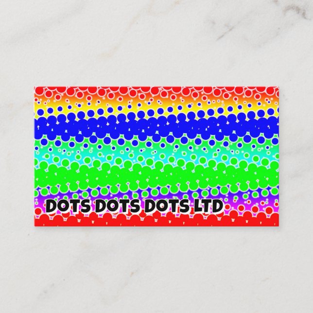 Cartão De Visita Pontos Pontos LTD (você pode alterar as palavras) (Frente)