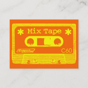 Cartão De Visita Pop da fita da mistura