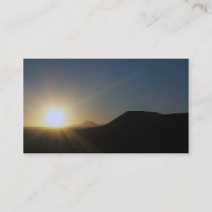 Cartão De Visita pôr do sol: utah