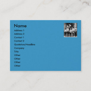 Cartão De Visita Por favor mãe!  (Ciano)