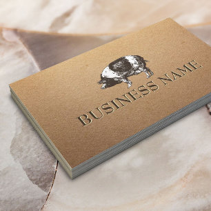 Cartão De Visita Porcos da pecuária russa