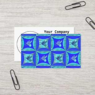 Cartão De Visita Porta Azul no Buraco na Porta do Celeiro