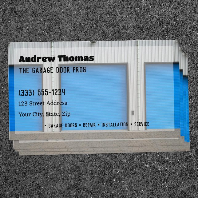 Cartão De Visita Porta de Garagem (Garage Door Business Cards)