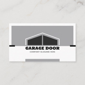 Cartão De Visita Porta de Garagem Monocromática