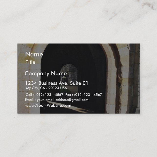 Cartão De Visita Porta na abadia velha (Frente)