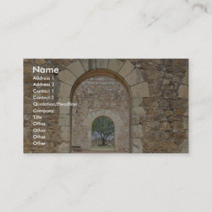 Cartão De Visita Portas arqueadas no forte velho
