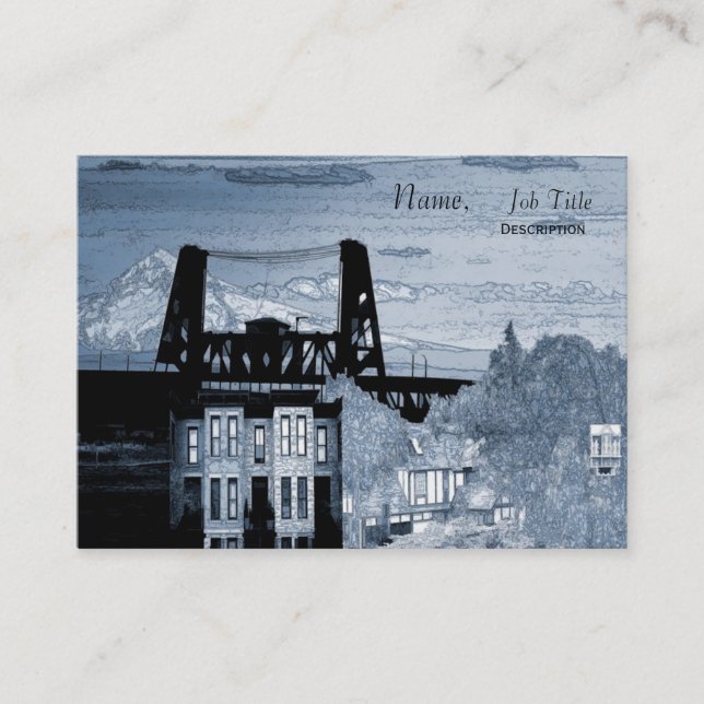 Cartão de visita Portland (Frente)