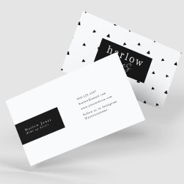 Cartão De Visita Portos Pretos e Brancos