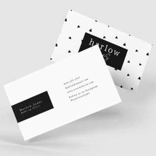 Cartão De Visita Portos Pretos e Brancos