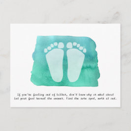 Cartão de visita pós-cartão do terapeuta da Reflex