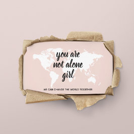 Cartão De Visita Positivo, Você Não Está Sozinha Na Citação De Moti