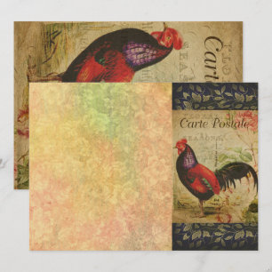 Cartão de visita postal francês