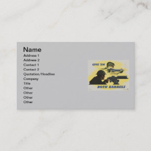 Cartão De Visita Poster Patriótico do WII