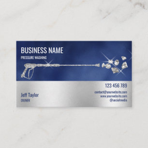 Cartão De Visita Potência de lavagem da pressão profissional