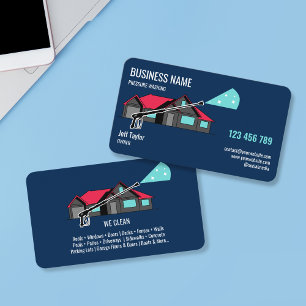 Cartão De Visita Potência de lavagem da pressão profissional