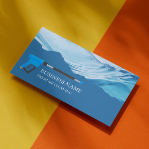 Cartão De Visita Potência de lavagem de pressão Água profissional